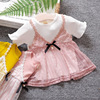 2023女宝宝连衣裙夏装短袖女童t恤公主，裙6个月婴儿，夏童装(夏童装)1-2-3岁