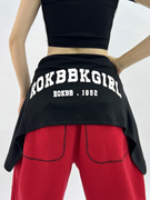 ROKBBK－K/布韩爵士舞小外套系腰jazz外搭两穿街舞上衣短款字母