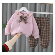 婴儿衣服春秋款韩版洋气长袖外套5六7八9十个月一2周岁女宝宝套装