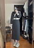 大码胖mm甜酷运动休闲套装，秋季韩版拼色，拉链短外套+半身裙两件套