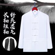 中国风唐装中老年人，棉麻衬衫中式上衣长袖，短袖爸爸装居士服