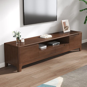 全实木电视柜现代简约小户型1.21.5米多尺寸客厅卧室地柜影视柜