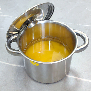 不锈钢猪油罐家用耐高温带手柄防烫 厨房油盆带盖油壶调味罐收纳