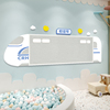 高铁火车设计幼儿园环创装饰儿童房毛毡板墙，贴动车和谐号支持定制