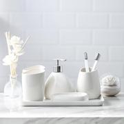 陶瓷洗漱瓶套装洗手卫浴，沐浴液乳液浴室分装简约用品创意按压器水