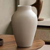 白色餐桌陶瓷花瓶简约现代家居，玄关民宿插花水培简约黑色花器摆件