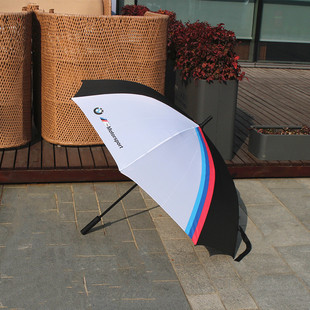 宝马长柄晴雨伞 BMW汽车品牌创意户外旅行自动高尔夫遮阳伞