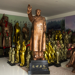 大型门厅室内外j毛主席铜像全身雕塑像摆件毛主席招手铜像1.83米