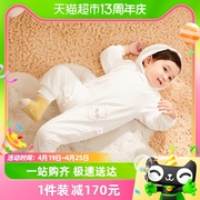 巴拉巴拉婴儿衣服宝宝连体衣新生儿0-1岁哈衣爬服棉舒适加厚保暖