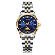 品牌真黄金男士手表商务简约石英表女精致瑞士情侣手表防水