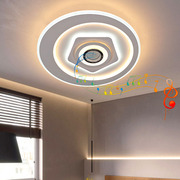 LED简约音乐卧室灯现代蓝牙吸顶灯浪漫婚房灯饰创意房间客厅灯具
