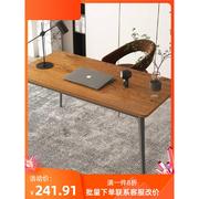 简易电脑桌办公桌钢木书桌简约现代双人经济型台式桌子家用写字台