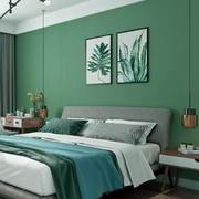 墨绿色墙纸自粘防水防潮贴纸卧室客厅背景壁纸纯色深绿色宿舍寝室