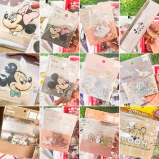 国内日本迪士尼夹子，自封袋贴纸米奇米妮噗维尼玛丽猫