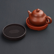 紫砂壶养壶垫软硅胶中式防滑垫壶承茶壶托隔热垫杯垫实木茶台茶具