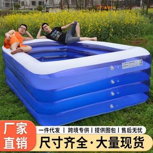 超大号儿童游泳池家用加厚宝宝充气婴儿游泳桶成人大型家庭洗澡池