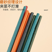 环保合金筷子一人一筷家用防滑专用日式耐高温商用五色分餐筷子5