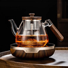 玻璃煮茶壶2024煮茶器煮茶炉高端玻璃壶，耐高温蒸茶壶泡茶专用