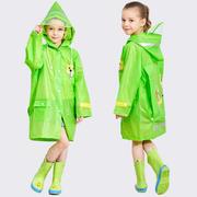 雨衣儿童女童男童连身学生雨披小学生幼儿园轻薄可爱小童宝宝雨衣