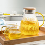 凉水壶玻璃水壶耐高温家用泡，茶壶果汁凉白开，水杯套装大容量冷水壶