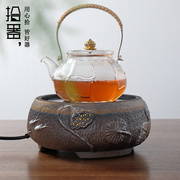 家用茶壶茶炉电陶炉迷你小型茶道烧水日本煮茶器玻璃铁壶泡茶具