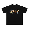 国潮联名fff马思唯夏潮牌短袖，美式嘻哈动漫字母，印花儿童节t恤