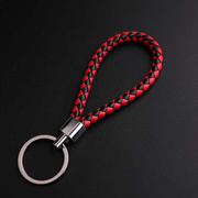编织绳钥匙扣简约男士女士 创意汽车手提钥匙挂件 挂链钥匙圈皮绳