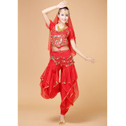 印度舞服装女成人肚皮舞，演出服秧歌舞蹈套装，印度女装民族舞表
