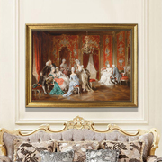 欧式宫廷人物客厅装饰画娱乐会所KTV装饰室内挂画有框画可定制