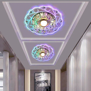 现代简约客厅水晶欧式走廊，过道灯嵌入式创意，玄关入户阳台灯明暗装