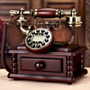 无线实木仿古电话机复古插卡中式电话酒店来电古董家用办公座机