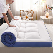 加厚大豆纤维体学生宿舍上下床，加厚单人冬季床垫家用双人垫白90x
