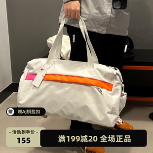 耐克男女休闲训练运动健身单肩斜挎包背包白色CU1489-094