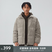 CHINISM 高光系列 CH麂皮绒美式棉服男潮牌冬季加厚保暖棉衣外套