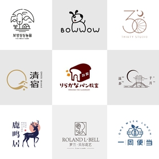 logo设计原创商标图案图标制作名字头像字体公司名片餐饮班徽定制