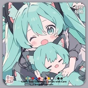 初音MIKU未来联名萨卡班甲鱼日系二次元夏季男生纯棉短袖衣服