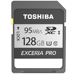 东芝128G SD卡 95M/S存储卡N401 佳能内存卡索尼尼康单反高速4K高清存储大卡
