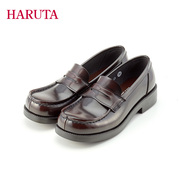 haruta4900日系粗跟低跟单鞋英伦，小皮鞋复古乐福，鞋女厚底jk制服鞋