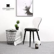 创意透明北欧触须椅咖啡椅小户型塑料餐椅化妆凳靠背设计师椅