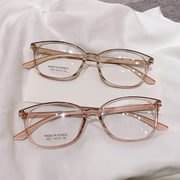 超轻韩国tr90眼镜架近视女款透明眼镜框方框配镜时尚全框平光蓝光