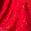 红色蝴蝶提花春夏布料亲肤新娘礼服旗袍结婚装饰衣服新中式垂面料