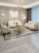 美式轻奢真皮沙发大小户型客厅123组合现代简约欧式别墅实木沙发