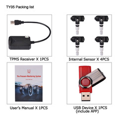 车载USB胎压监测器安卓导航胎压检测内置外置可选TPMS胎压监测