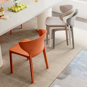 网红塑料椅子加厚家用餐椅休闲餐厅靠背椅书桌椅商用吃饭餐桌凳子