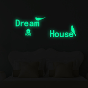 外贸梦想的家英文夜光，墙贴卧室房间自粘荧光贴纸，发光贴装饰儿童房