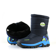 新防滑儿童雪地靴加厚保暖女童棉靴防水户外男童雪地鞋金属防滑品