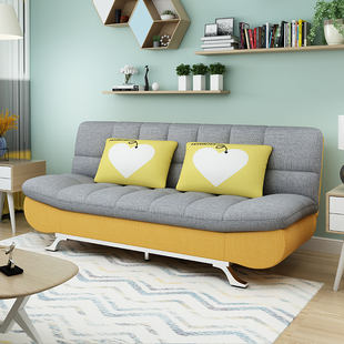 两用沙发床可折叠简约现代客厅小户型双人多功能1.8米出租房布艺