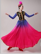 新疆舞蹈演出服装，女2023少数民族表演服饰，成人维吾尔族大摆裙