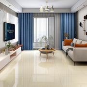 黄白色普拉提瓷砖800x800客厅，地砖600x600玻化砖防滑地板砖抛光砖