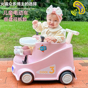 儿童电动车四轮汽车带，遥控小孩婴儿玩具室内车可坐人宝宝童车充电